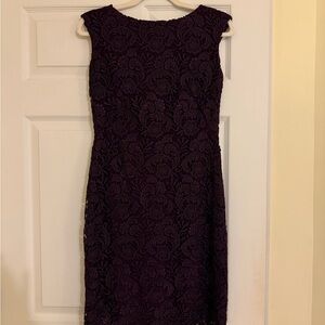 Lauren Ralph Lauren Deep Purple Midi Dress